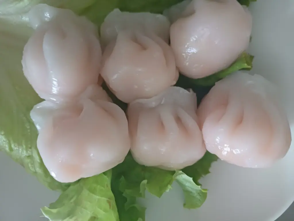 50 raviolis crevettes a la vapeur 