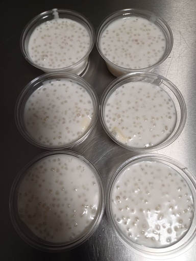 Perle de tapioca au banane et au lait de coco